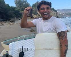 Tanner also enjoys surfing in his free time.
